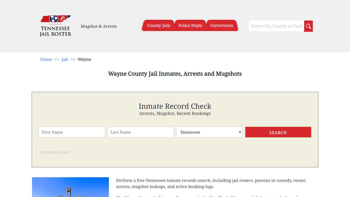 Wayne County Jail Inmates, Arrests and Mugshots